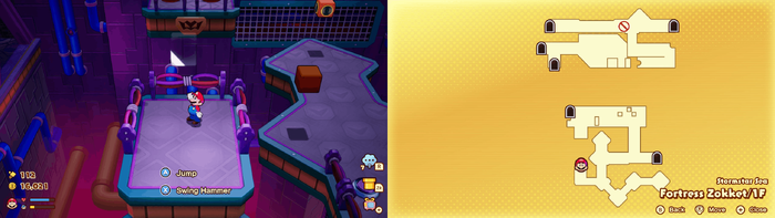 Fifth Hidden Block in Fortress Zokket from Mario & Luigi: Brothership