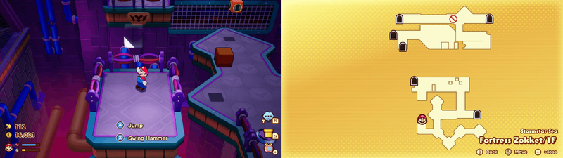 Fifth Hidden Block in Fortress Zokket from Mario & Luigi: Brothership