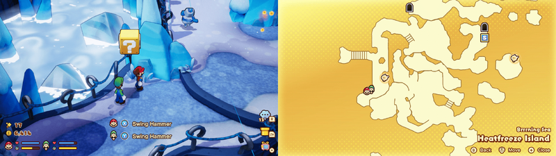 14th block in Heatfreeze Island from Mario & Luigi: Brothership