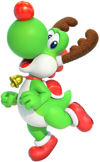 Yoshi (Reindeer) from Mario Kart Tour