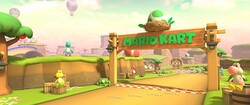 N64 Yoshi Valley in Mario Kart Tour