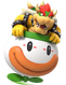 Artwork of Bowser riding his Koopa Clown Car in Mario Party Superstars