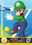 Luigi (tennis) amiibo card for Mario Sports Superstars.