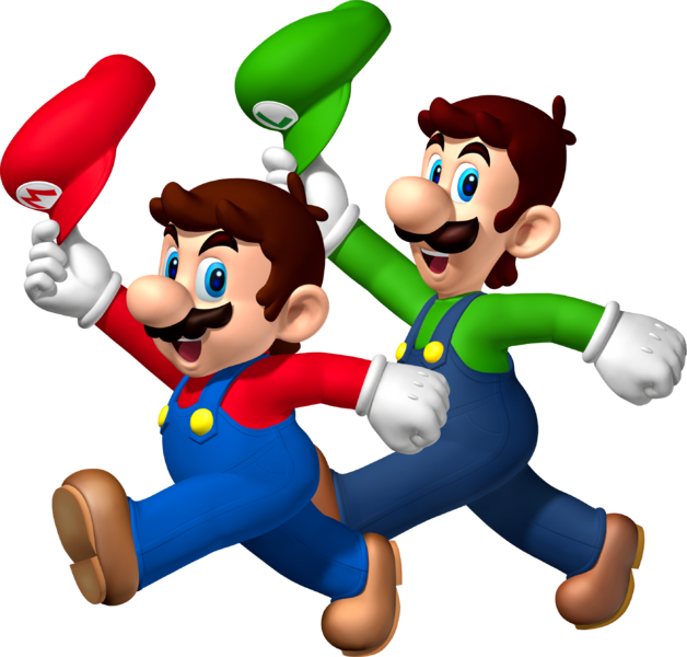 File:Mario and Luigi hats.png