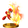 Mega Man trophy from Super Smash Bros. for Wii U