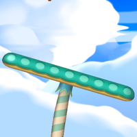 Squared screenshot of a tilting mushroom from New Super Mario Bros. U.