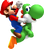 Mario riding Yoshi