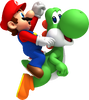 Mario riding Yoshi