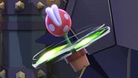 A Piranha Plant performing the move Piranhacopter in Super Smash Bros. Ultimate.