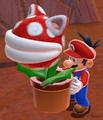 A Cat Potted Piranha Plant