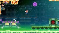 The second 10-flower coin in KnuckleFest Bowser's Blazing Beats in Super Mario Bros. Wonder