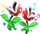 Artwork of Trottin' Piranha Plants singing due to a Wonder Effect