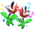 Artwork of Trottin' Piranha Plants singing due to a Wonder Effect