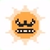 Angry Sun icon in Super Mario Maker 2 (Super Mario Bros. 3 style)