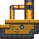 Ground (block) in Super Mario Maker 2 - New Super Mario Bros. U game style, Airship theme.