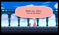 The ending to the Super Mario Challenge