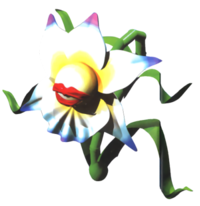 Super Mario RPG: Legend of the Seven Stars promotional artwork: A Fink Flower