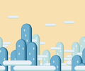 SMW Round Hills Background (Yellow Sky).png