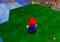 The starting area on the Tiny Island in the N64 version