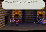 Tutankoopa being chased by his own Chain Chomp