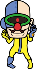 Artwork of Dr. Crygor in WarioWare: Get It Together!