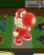 Apple Yoshi, from Yoshi's Woolly World.