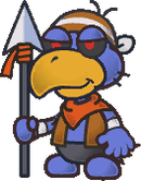 Sprite of a Dark Craw from Paper Mario: The Thousand-Year Door