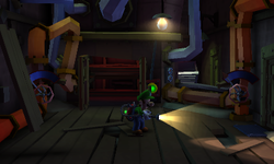 The Kiln Room segment from Luigi's Mansion: Dark Moon.