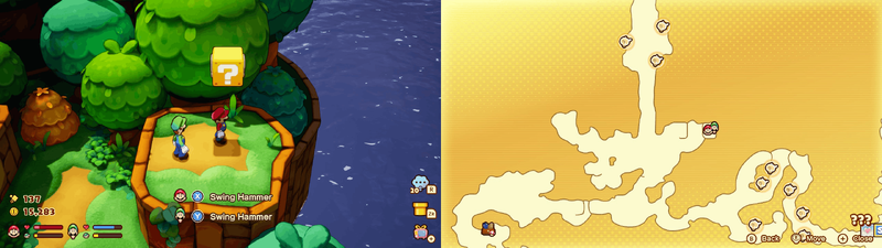 Block 8 in Conductor Island from Mario & Luigi: Brothership