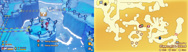 32nd block on the Slippenglide Island from Mario & Luigi: Brothership