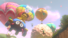 Lakitu, gliding over the princesses' balloons in Mario Kart 8.