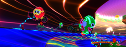 Course menu background in Mario Kart Arcade GP DX