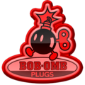 A Mario Kart Tour Bob-omb Plugs "hot shot" badge