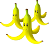 Artwork of Triple Bananas, from Mario Kart Wii.