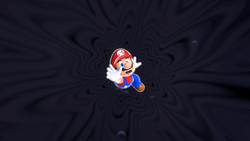 Mario falls into the void at the start of Bowser's Fury.