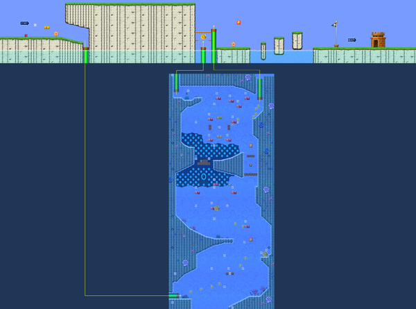 New Super Luigi U level map