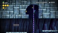 Luigi sighting in Porcupuffer Cavern in New Super Luigi U