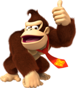 Artwork of Donkey Kong from Mario & Sonic at the Olympic Winter Games