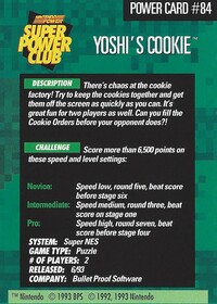 One of the Power Challenge Trading Cards