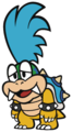 Larry Koopa when he's been weakened by attacks, note the white eyelids.