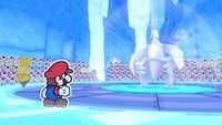 Mario faces off against the Ice Vellumental