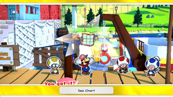 Mario gets the Sea Chart