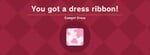 A dress ribbon's icon