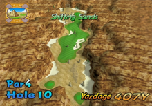 Hole 10 of Shifting Sands from Mario Golf: Toadstool Tour