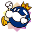 Sticker of King Bob-omb from Mario Party Superstars