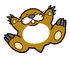 Sticker of Monty Mole from Mario Party Superstars