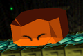 Kirby uses his Stone move in Super Smash Bros.