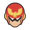 Captain Falcon's stock icon in Super Smash Bros. Ultimate.