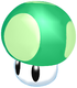 A 1-Up Mushroom from Super Mario Sunshine.
