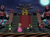 A minigame ending from Mario Party 7